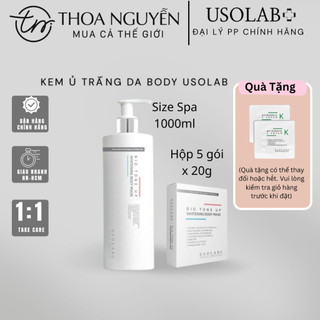 [HÀNG CÔNG TY] Kem ủ trắng body 1000ml USOLAB - Giúp làm trắng da toàn thân, chống nắng bật tone SIZE SPA