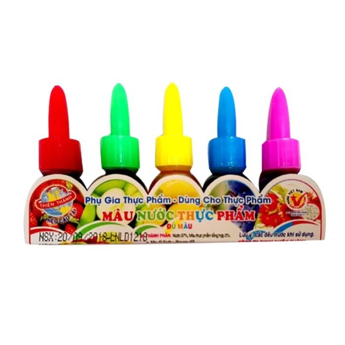 ( Chai Nhỏ) Set 5 Màu Nước Thực Phẩm 25ml