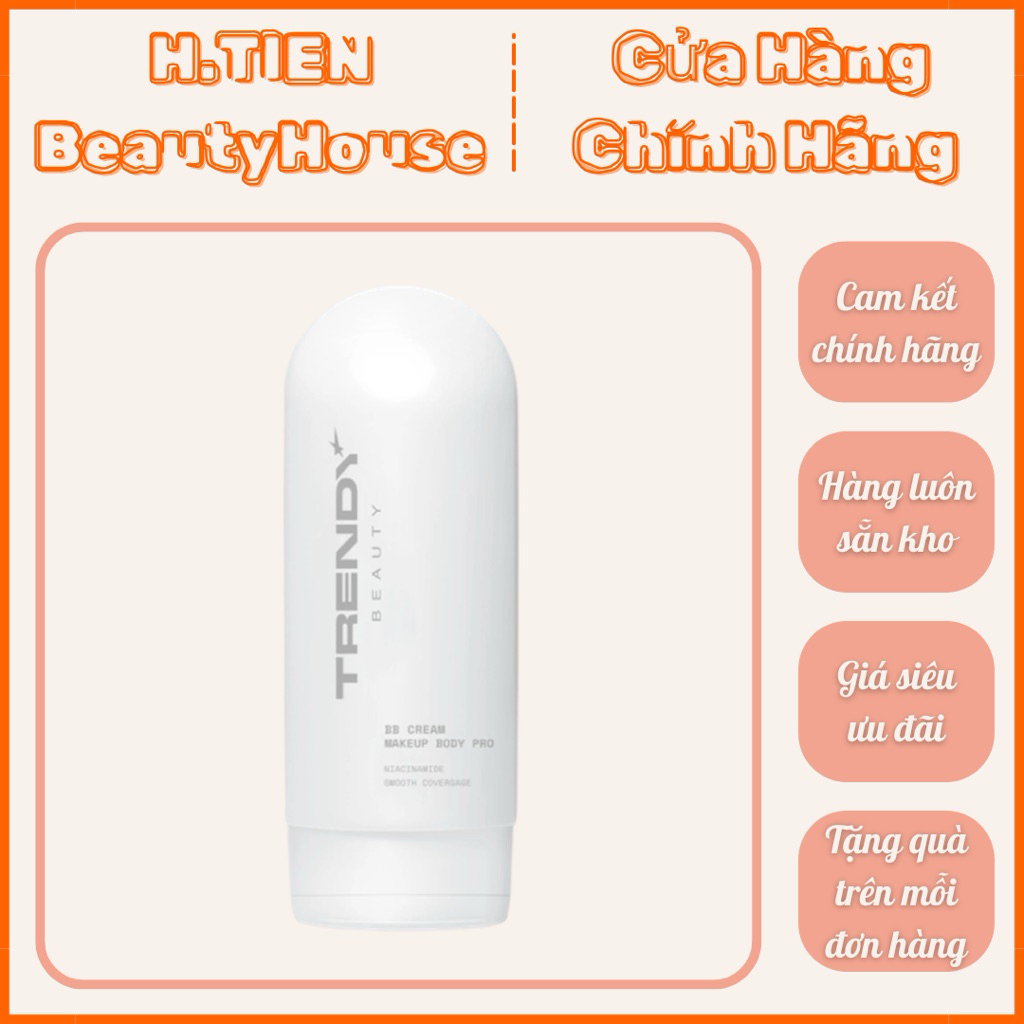 [CÓ VAT] KEM TRANG ĐIÊM NÂNG TONE CHO CƠ THÊ - TRENDY BEAUTY BB CREAM MAKEUP BODY PRO 150ml
