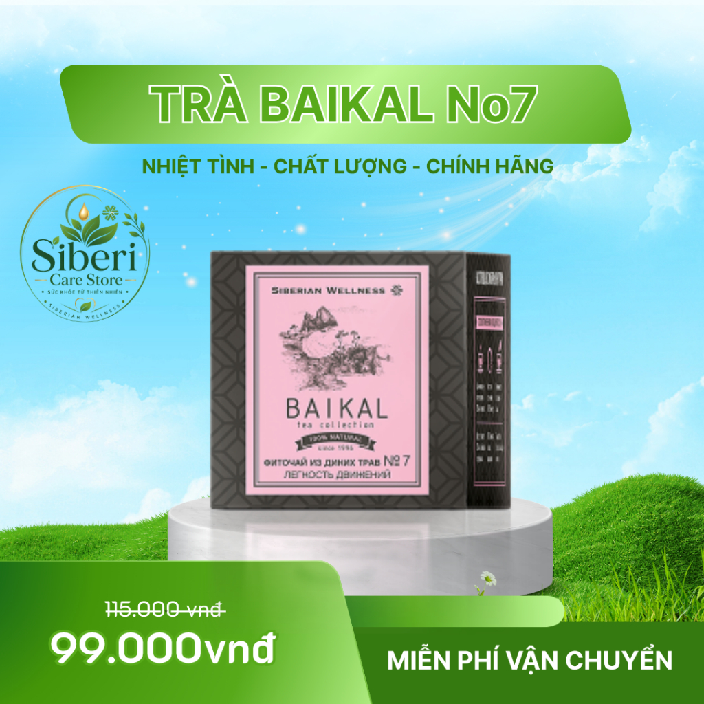 [Trà khớp N7] Trà thảo mộc Siberian Baikal tea collection Herbal tea N7- 30 gói
