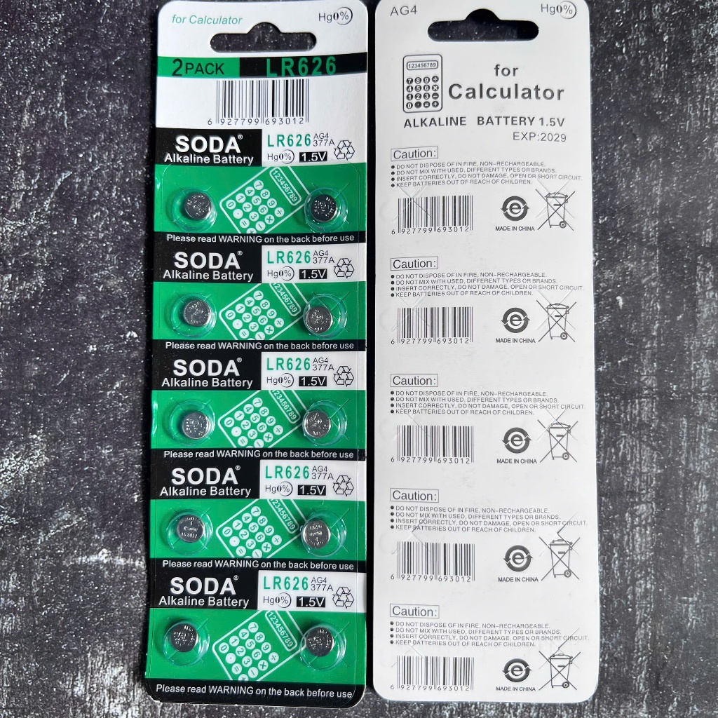 [ HỎA TỐC ] Hộp 100 Viên Pin Đồng Hồ L626F LR66 AG4 SR626SW 626 377 SODA