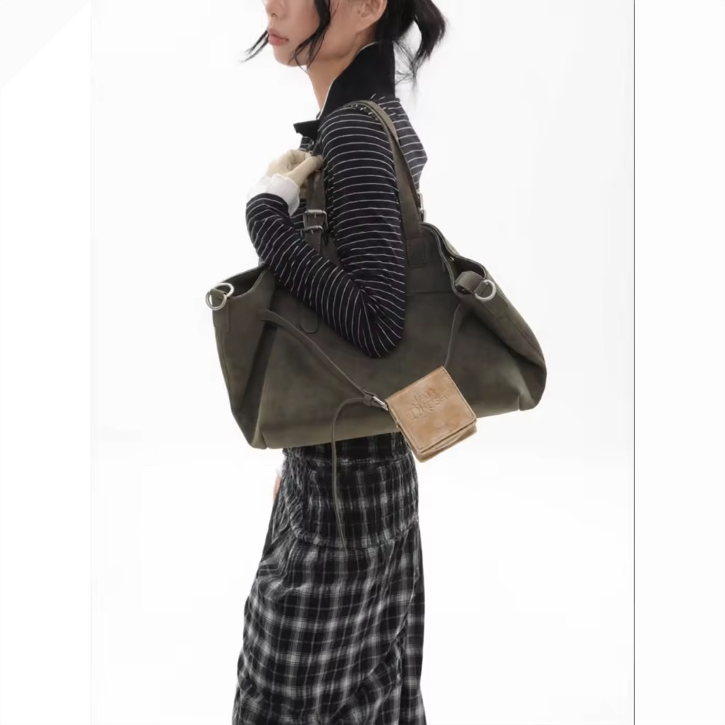 Túi xách JANDRESS Capacious Crossbody tote xanh rêu