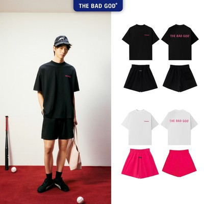 [NEW ARRIVALS 2026] Set bộ hè The Bad God MONOPINK Chất Cotton Form Boxy Cho Nam Nữ
