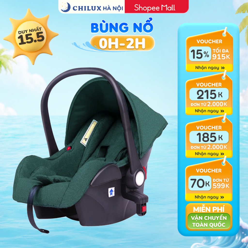 Ghế ô tô kiêm nôi xách tay CHILUX D23 - Sản phẩm thông minh cho bé yêu, nhỏ gọn tiện ích