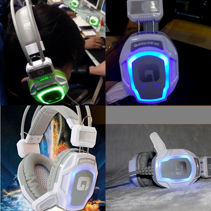 Tai Nghe Gaming A66 Có Micro Led siêu đẹp jack cắm USB +3.5