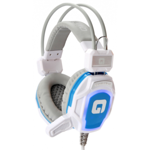 Tai Nghe chụp Gaming Qinlian A66 with Mic, LED + Rung (Trắng)