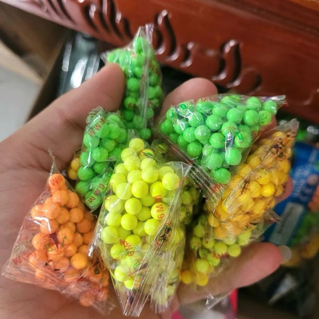 1200 viên bi nhựa nhiều mầu loại 6mm