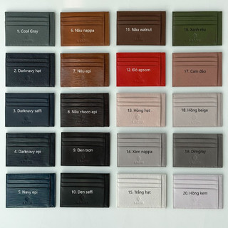Ví Da Nam Đựng Thẻ Card Holder - LAGOM Cardcase Chất liệu da bò bền bỉ