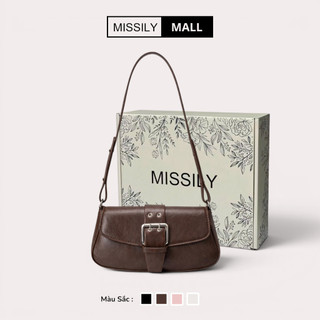 [Tặng hộp] Túi xách nữ đeo chéo, đeo vai  MISSILY size 23cm (ms139)