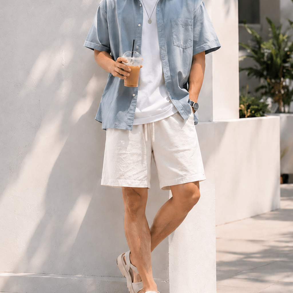 [DEAL MỞ BÁN ] Menta Wear Quần Short Đũi Linen Nam Menta Wear Form Basic Trẻ Trung Mát Mẻ Dễ Phối Đồ