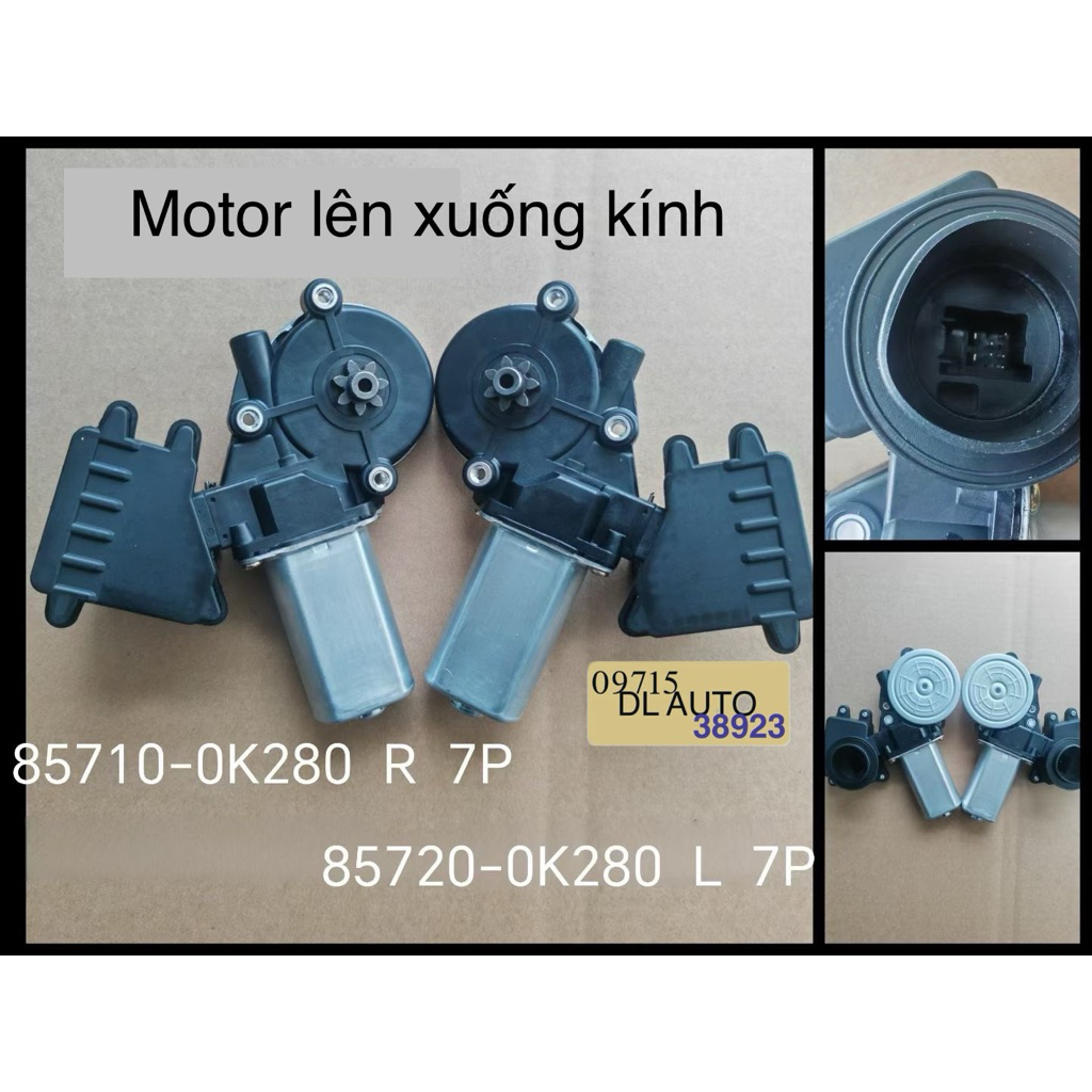 Motor lên xuống kính cửa trước lái toyota vios 2008-2026. Innova fortuner hilux 2016-2026 85720-0K28