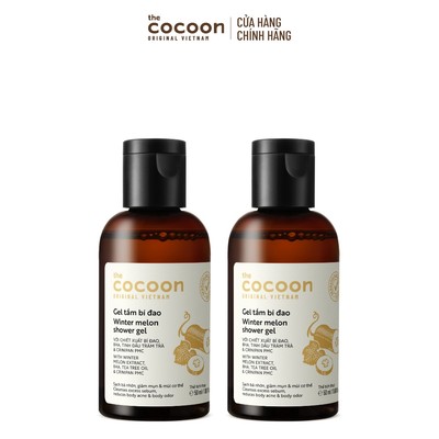 HÀNG TẶNG KHÔNG BÁN - Combo 2 Trial size - Gel tắm bí đao Cocoon giúp sạch bã nhờn, giảm mụn và mùi cơ thể 50ml