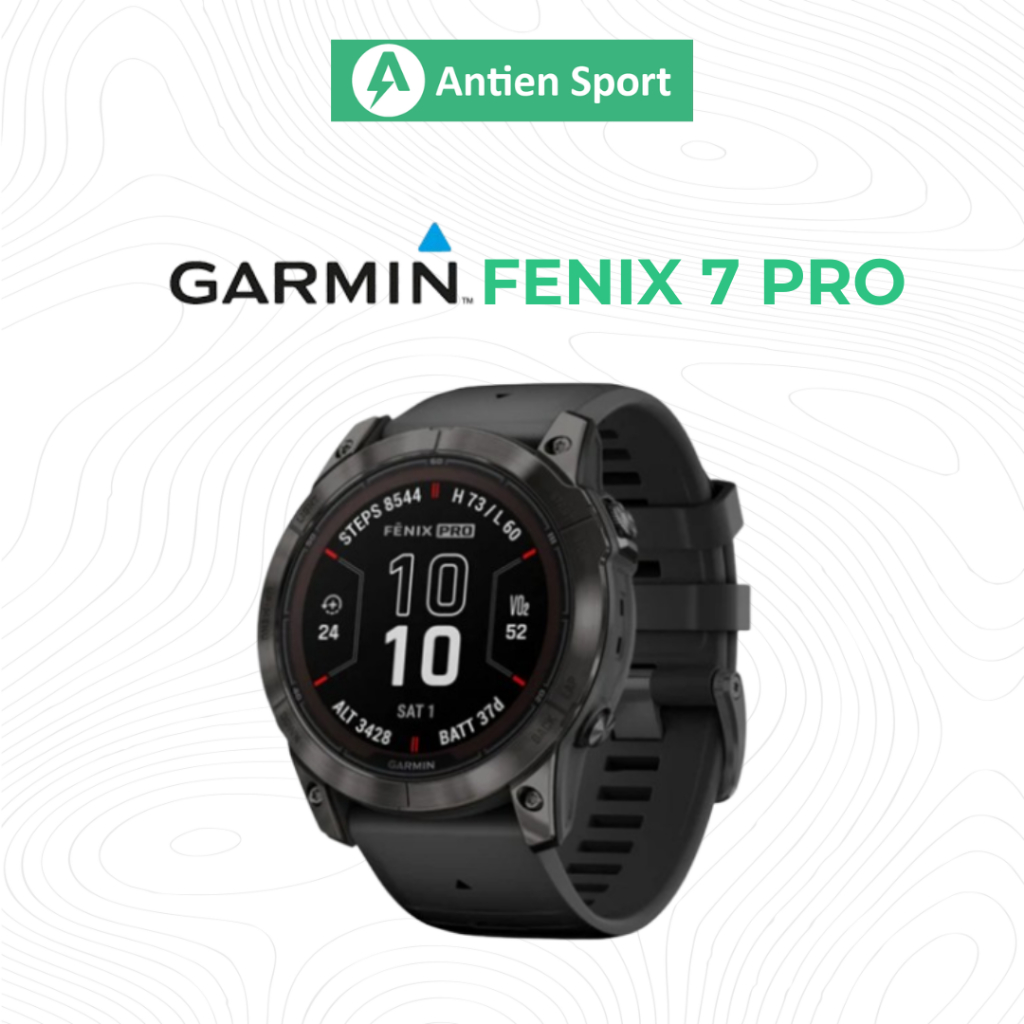 Đồng hồ thể thao Garmin Fenix 7 Pro - Sapphire Solar, Titanium - Hàng chính hãng