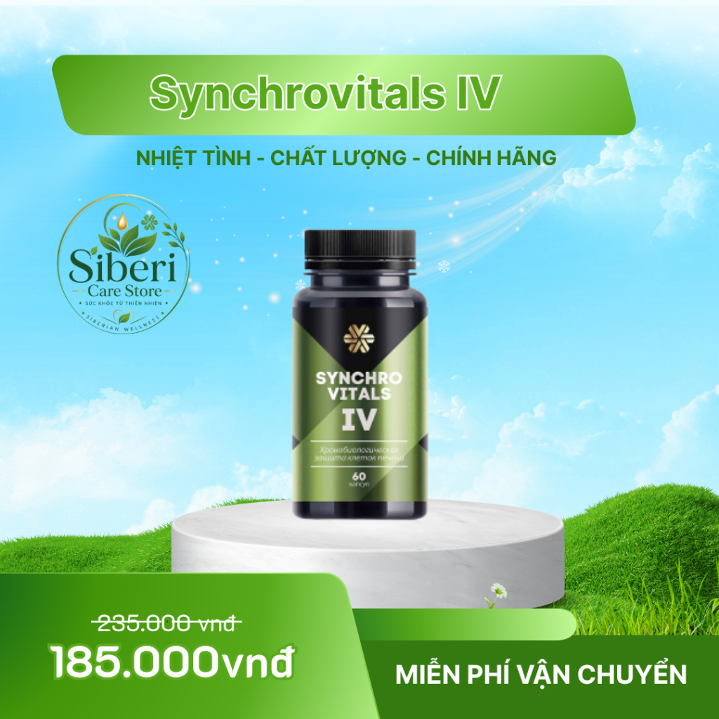 [ Hỗ trợ gan Syn 4 ] Thực phẩm bảo vệ sức khỏe Synchrovitals IV siberian – 60 viên/lọ