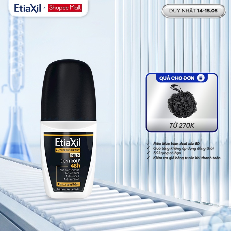 Lăn khử mùi Etiaxil men 50ml