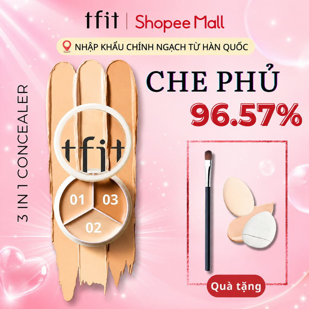 Che khuyết điểm TFIT, Ckđ triệt sắc tfit che phủ cao, kiềm dầu, lâu trôi Cover Up Pro 15g
