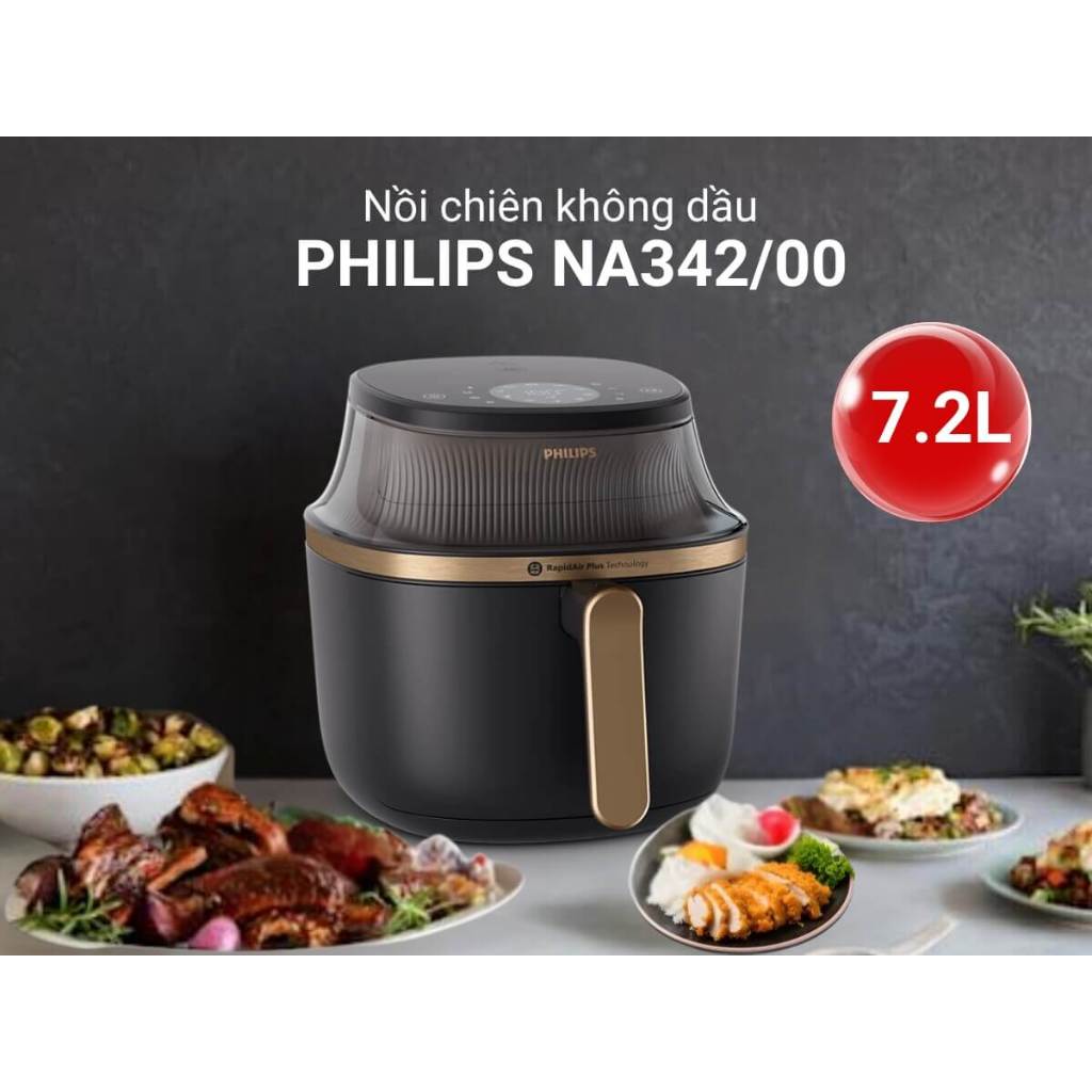 Nồi chiên không dầu Philips 7.2 lít NA342/00
