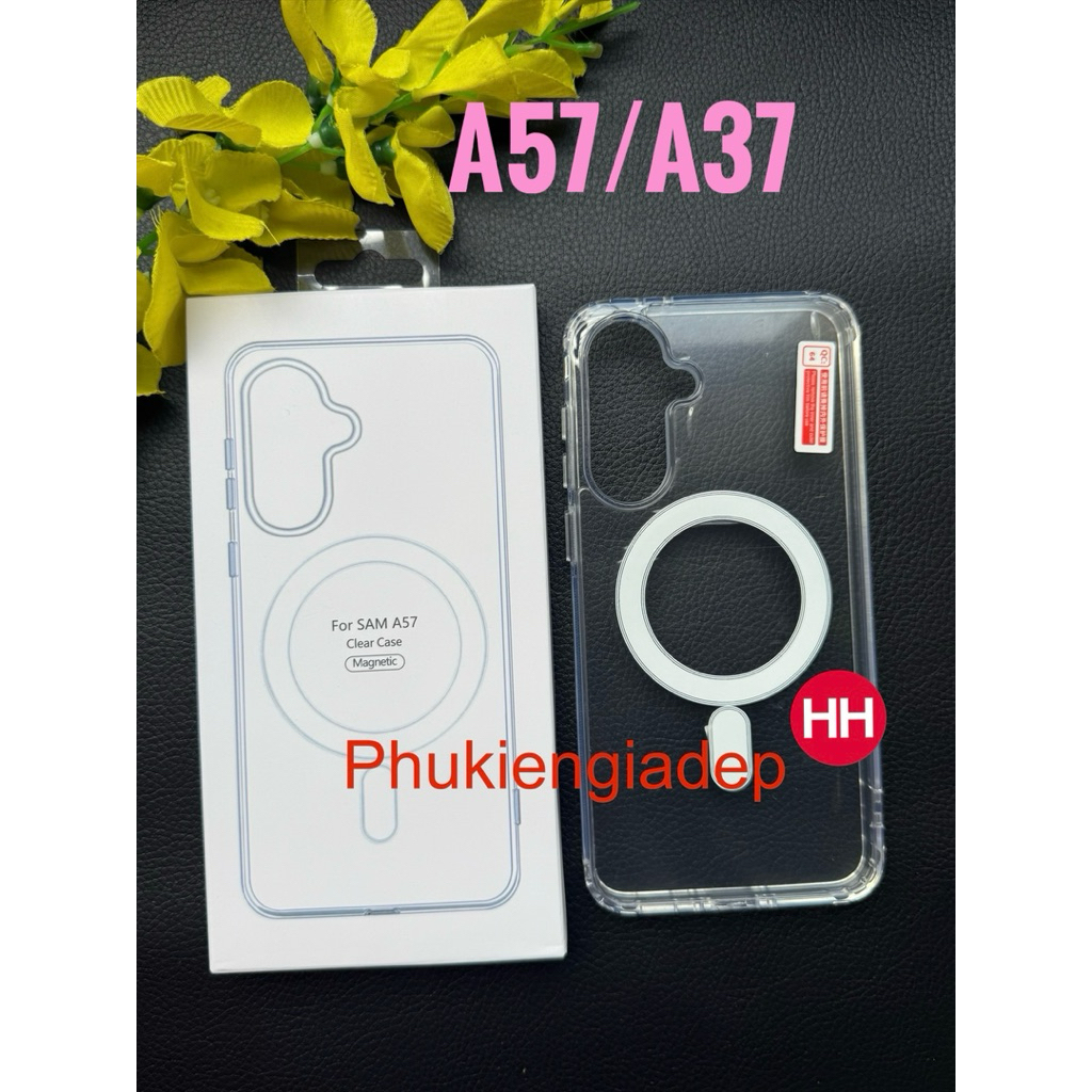Ốp lưng Samsung Galaxy A37 , A57 Nam Châm HỖ TRỢ SẠC Không Dây trong suốt