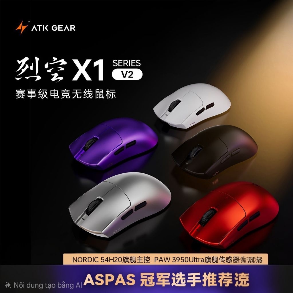 Chuột gaming đến từ nhà ATK Gear X1 V2 Ultra Max và X1 V2 Ultimate đẳng sờ cấp
