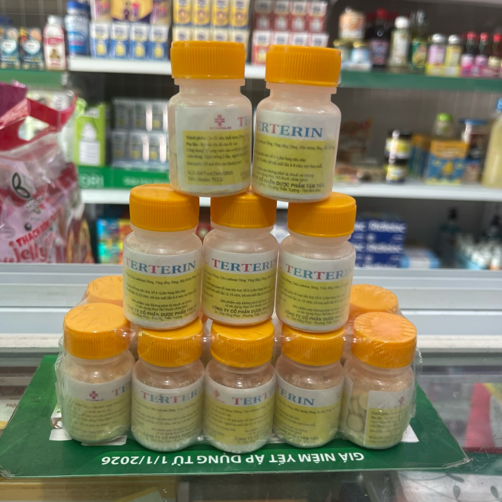 Berberin hỗ trợ tiêu chảy, rối loạn tiêu hoá, đau bụng lọ 80 viên