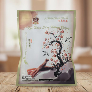 KẸO HỒNG SÂM KHỒNG ĐƯỜNG HÀN QUỐC 200G