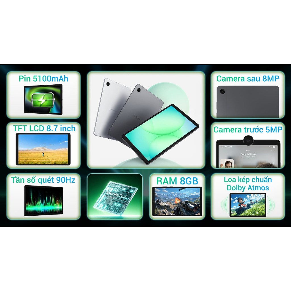 Máy tính bảng Samsung Galaxy Tab A11 LTE 8GB/128GB - Hàng chính hãng | BigBuy360 - bigbuy360.vn