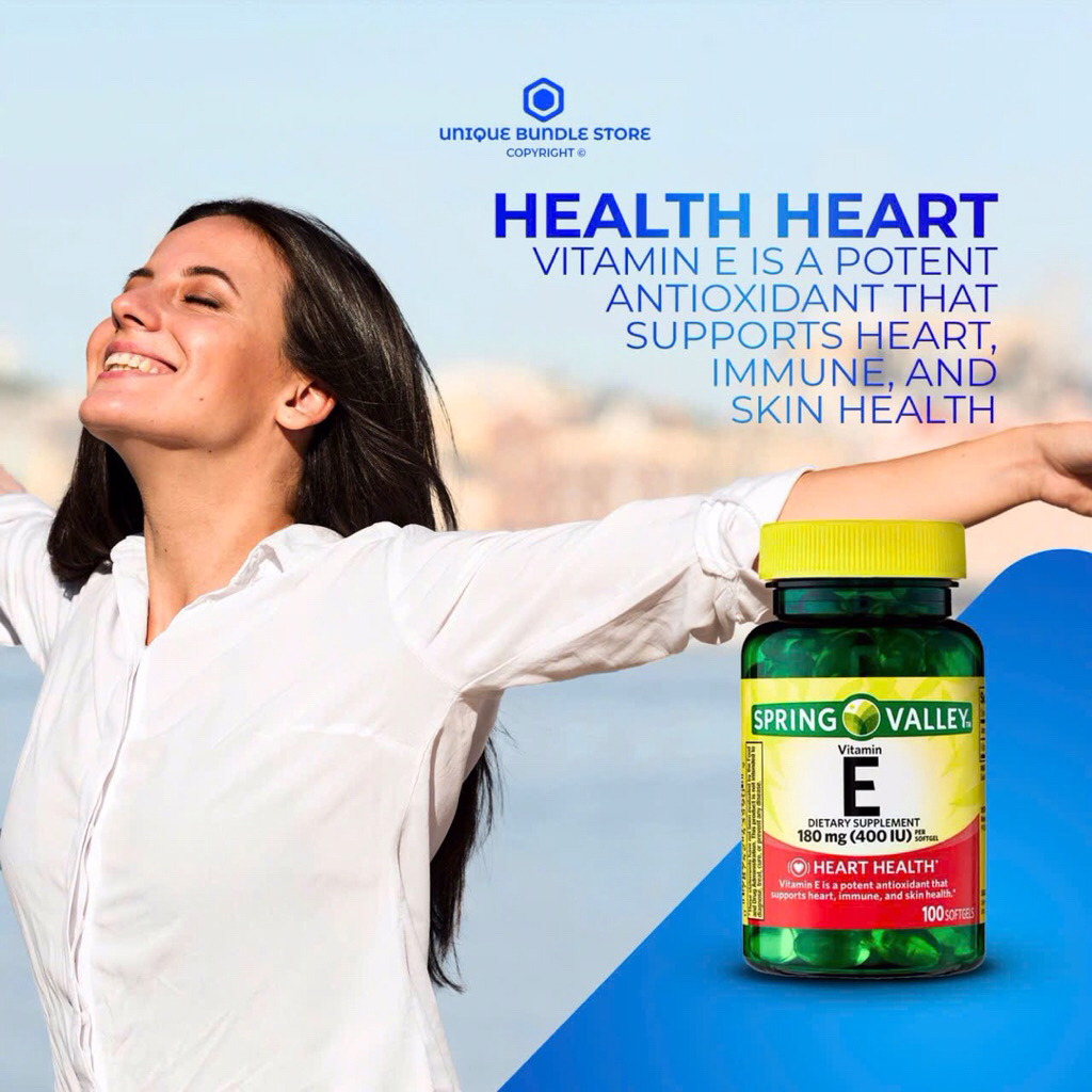 VITAMIN E SPRING VALLEY 100 VIÊN HÀNG WALMART MỸ
