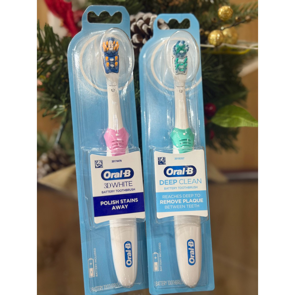 [HÀNG MỸ] Bàn chải đánh răng pin tự động ORAL B 3DWHITE.