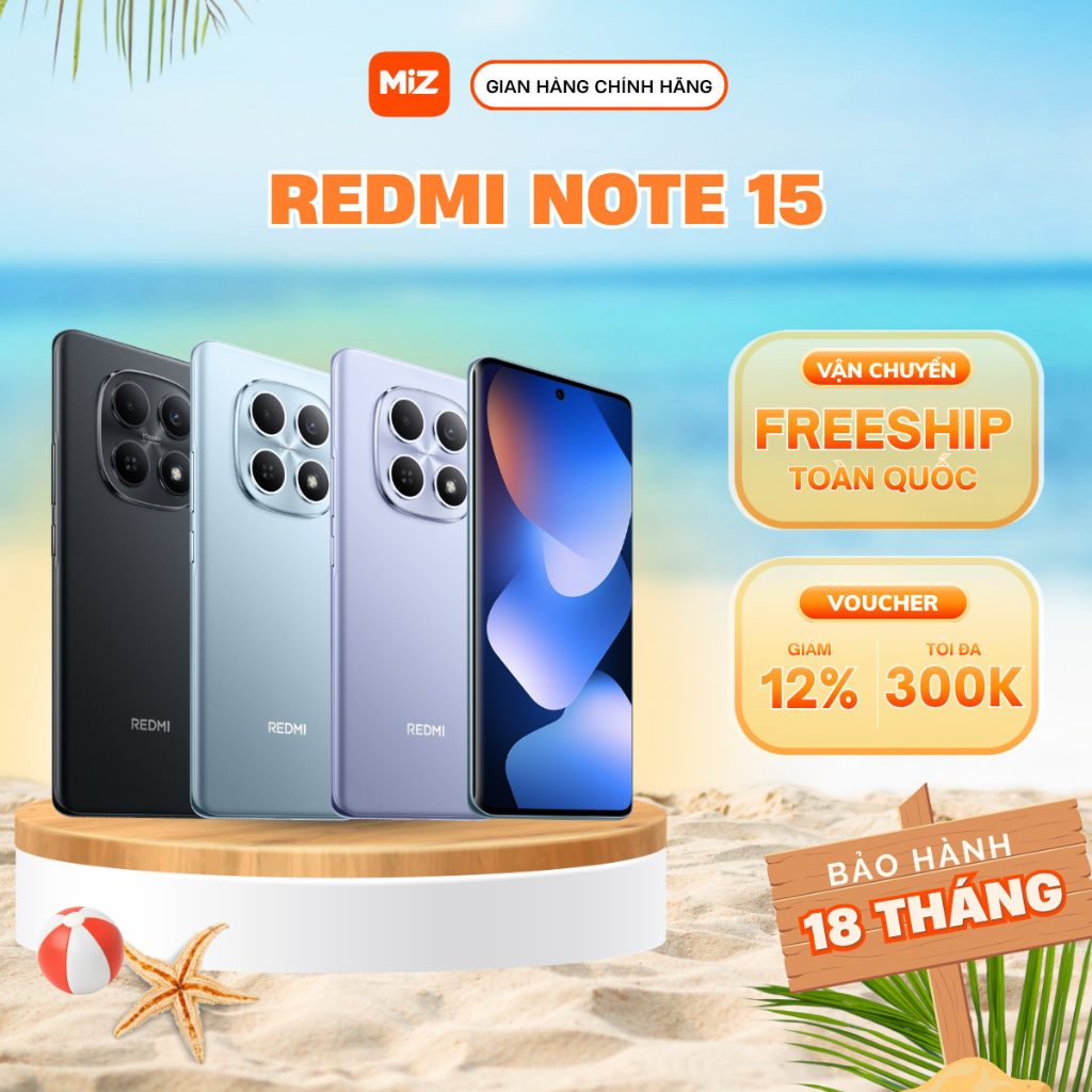 Điện thoại Xiaomi Redmi Note 15 4G bản Quốc Tế có tiếng Việt - Bảo Hành 18 Tháng Chính Hãng | BigBuy360 - bigbuy360.vn