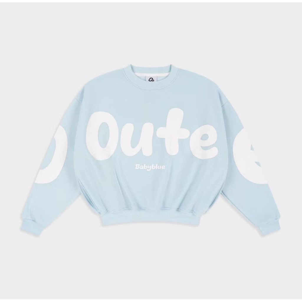 (pass) áo sweater outerity chính hãng size S màu baby blue