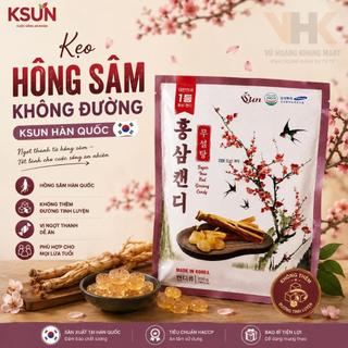 KẸO HỒNG SÂM KHỒNG ĐƯỜNG HÀN QUỐC 200G