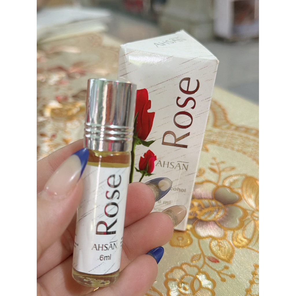 🌹 Tinh Dầu Hoa Hồng AHSAN 6ml - Nước hoa thiên nhiên cao cấp
