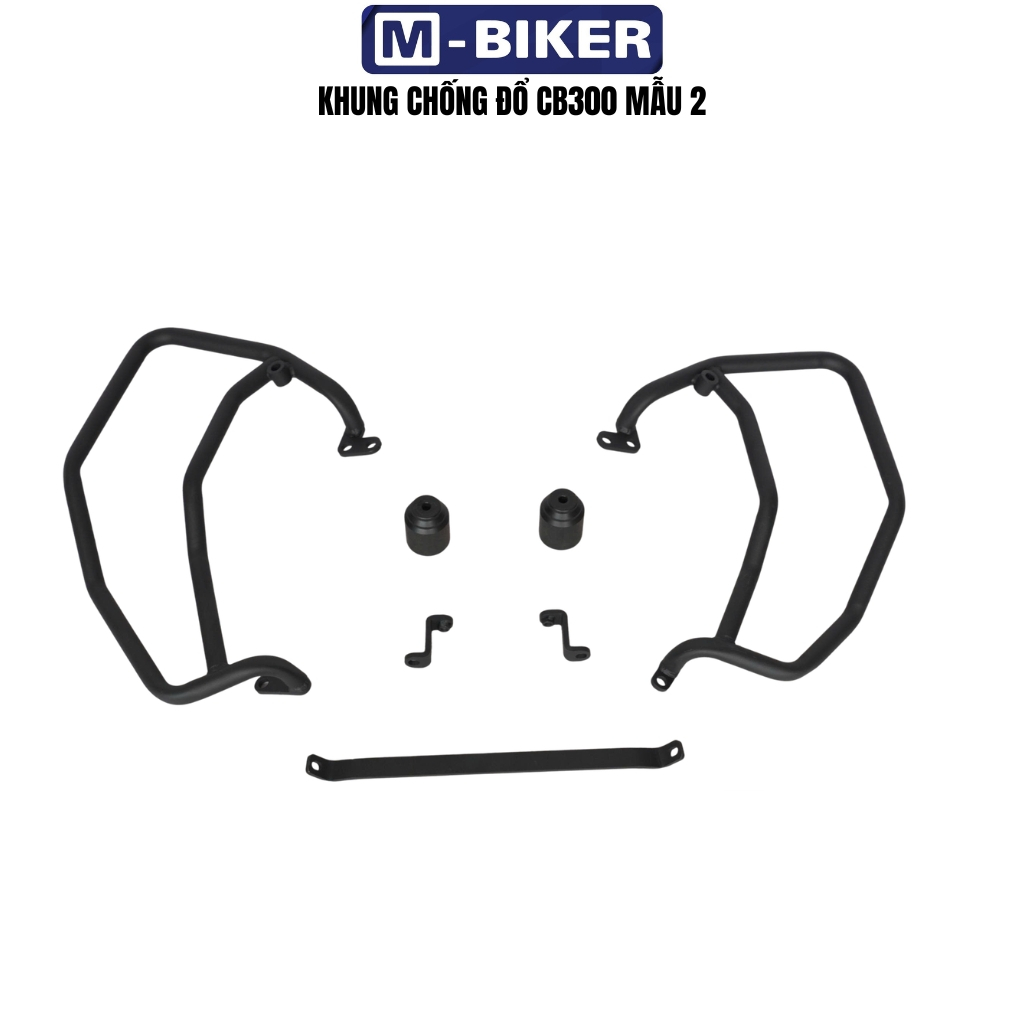 Chống đổ lốc máy cb300, chống đổ cb300, chống đổ kèm gù cb300 chất liệu thép, sơn tĩnh điện.