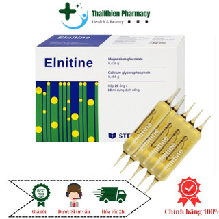 Dung dịch uống Elnitine 10ml Stella bổ sung calcium và magnesium ( hộp 20 ống)- bổ sung canxi và magie