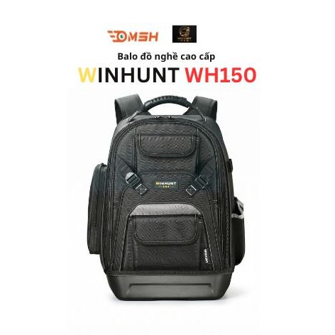 Balo WINHUNT WH150 Đựng Đồ Nghề Cao Cấp - Túi Đựng Dụng Cụ Đa Năng Cho Thợ Điện, Vải Oxford Siêu Bền