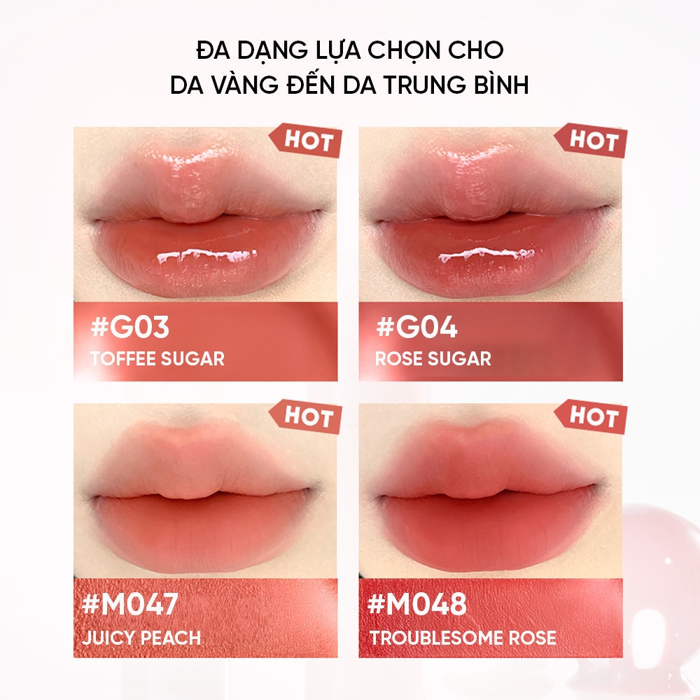 [NEW] JUDYDOLL Son Bóng Dưỡng Ẩm Căng Mọng & Son Ken Bùn Mịn Mờ Vân Môi 3.3g & 2.8g | BigBuy360 - bigbuy360.vn