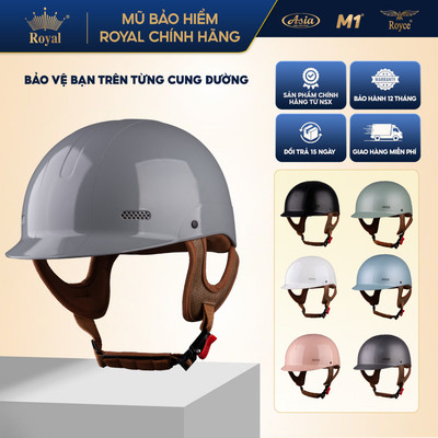Nón bảo hiểm nữa đầu M1 S04 Đi Xe Máy Dành Cho Nam Và Nữ đạt chuẩn an toàn, bảo hành 12 tháng