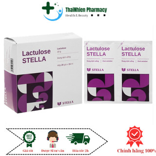 Dung dịch uống Lactulose Stella dùng cho người bị  táo bón mạn tính (20 gói x 15ml)