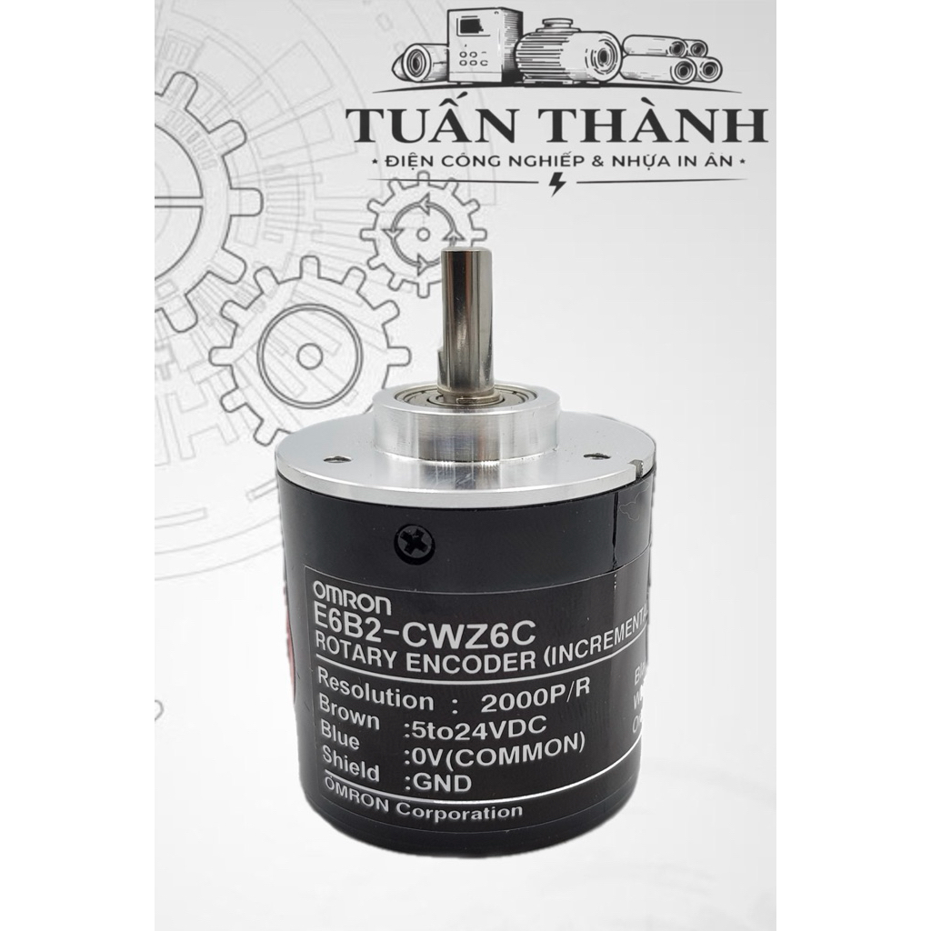 Encoder Cốt 6 Ly 2000 Xung E6B2-CWZ6C E6B2 Rotary Encoder