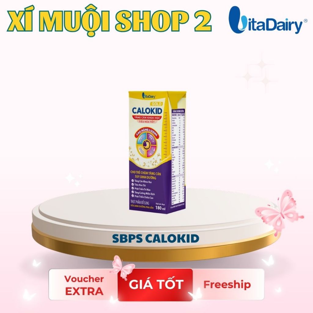 Sữa uống dinh dưỡng Calokid 110ml/180ml - Vitadairy - Hàng Chính Hãng