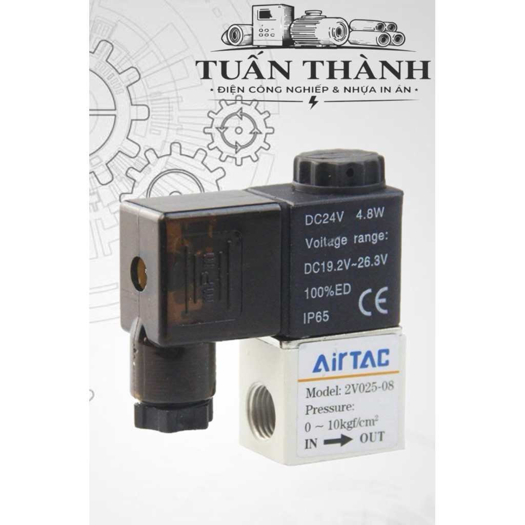 [LOẠI TỐT] Van Điện Từ Khí Nén 2V025-08 AirTac