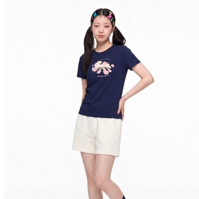 Áo Thun Nữ Baby Fit Graphic Dream Fly LIMEORANGE - LO26111117