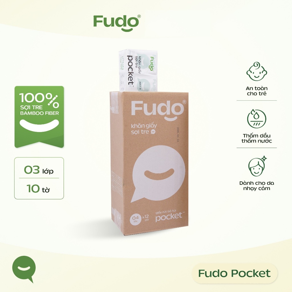 Khăn Giấy Cuộn Không Lõi FUDO BAMBOO Khăn Giấy Sợi Tre TissueRolls