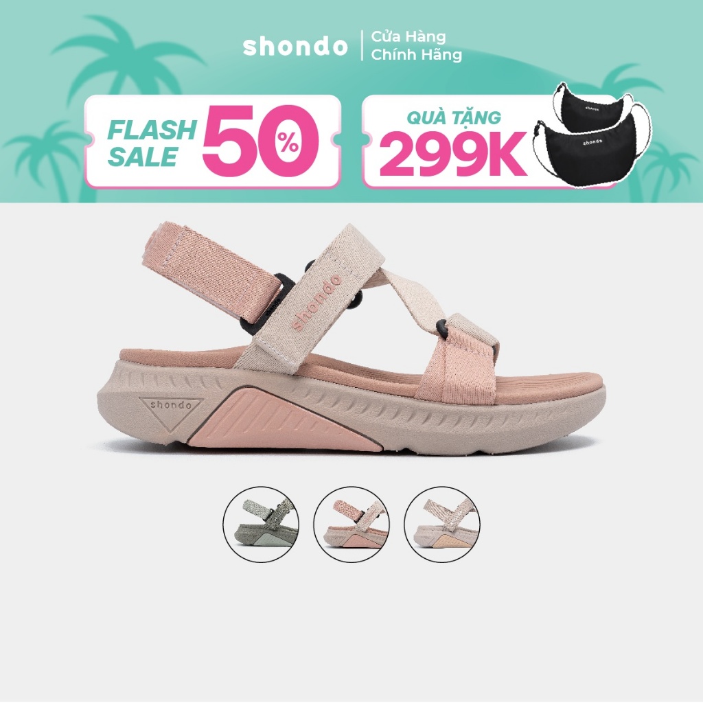 [MỚI - Độc quyền Shopee] Giày Sandal Unisex Shondo F7R Ver 2 Đế Cao 5cm Nhẹ Chống Trượt Nhiều Màu
