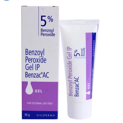 Kem Benzac AC 5% 2.5% Benzoyl peroxide chấm mụn giảm mụn bọc mụn đầu trắng sưng tẩy đỏ 30g