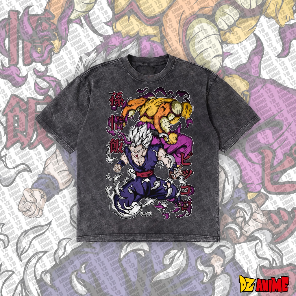 Áo Tshirt Dragon Ball Z Beast Gohan Chất Liệu Wash DZ-DBZ-010