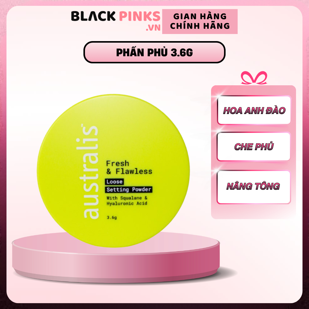Phấn phủ hoa anh đào Australis mịn nhẹ Cherry Blossom 3.6g