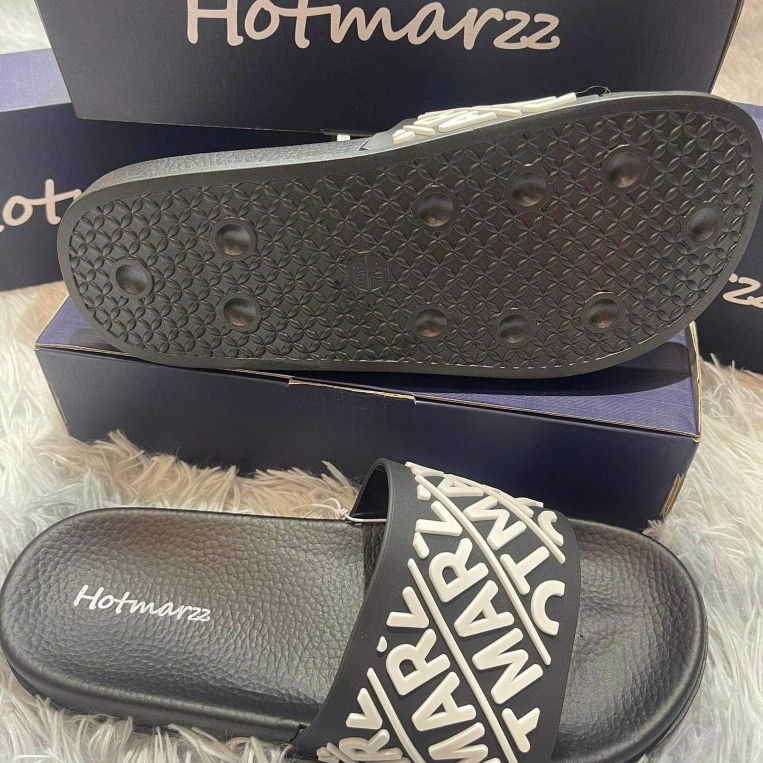 Dép Hotmarzz VN [ Chính Hãng ] Quoai Ngang Mono Đen HM4015 chính hãng hè Slipper Quai Ngang