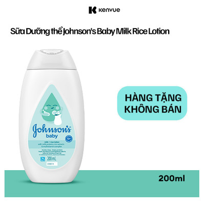 [GIFT] JOHNSON'S BABY MILK RICE LOTION 200ML