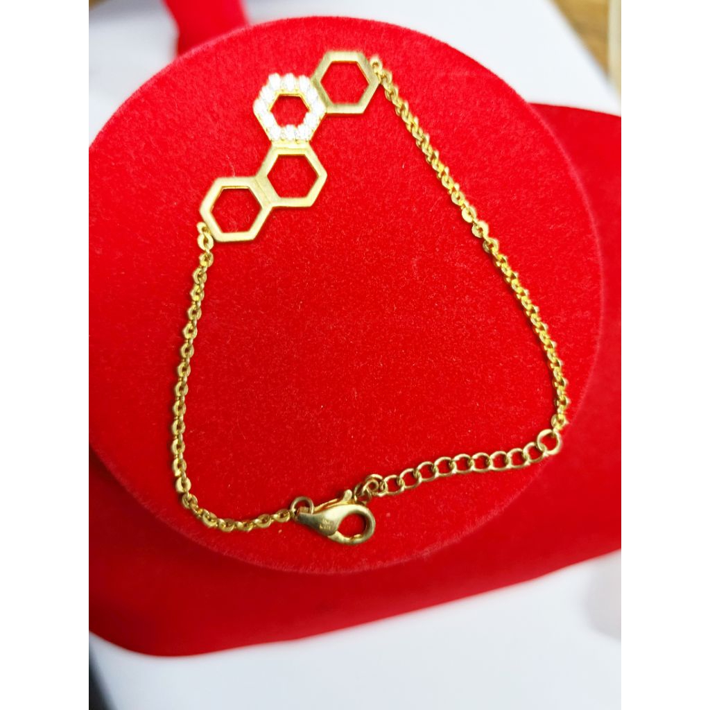 Lắc tay pnj mja vàng 24k 15-16cm thanh lý